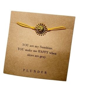 Plunder Gold Sun Charm Bracelet
